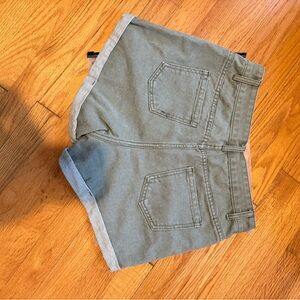 SHEIN High Waist Green Shorts